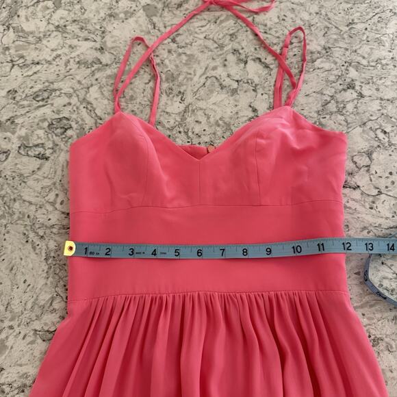 Amanda Uprichard Salmon Maxi Silk Dresss Size l - Picture 12 of 15